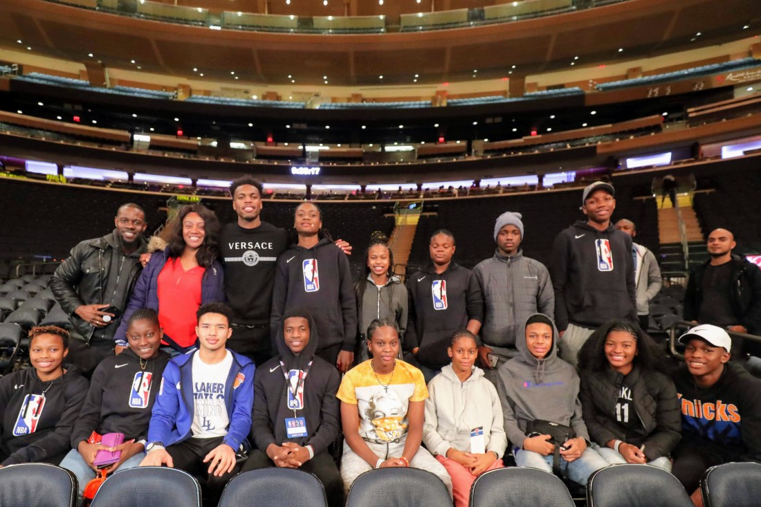 Buddy Hield of the Sacramento Kings spent some time with the Digicel NBA Jumpstart Participants